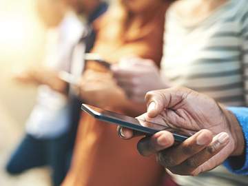 several people texting in a row